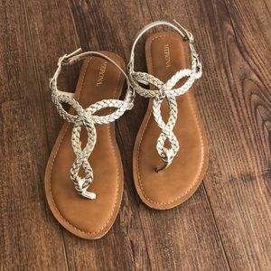 Merona gold sandals